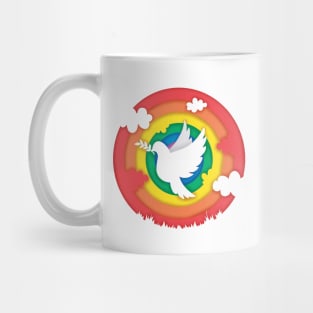 White dove of peace Mug